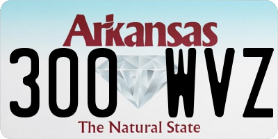 AR license plate 300WVZ