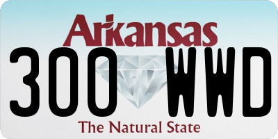 AR license plate 300WWD