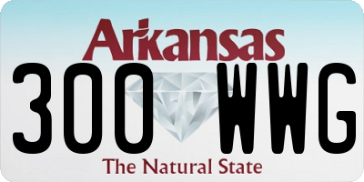 AR license plate 300WWG