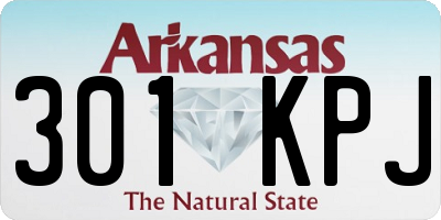 AR license plate 301KPJ