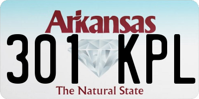 AR license plate 301KPL