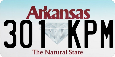 AR license plate 301KPM