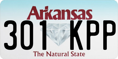 AR license plate 301KPP