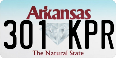 AR license plate 301KPR