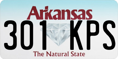 AR license plate 301KPS