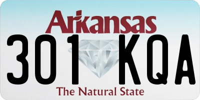 AR license plate 301KQA