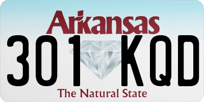 AR license plate 301KQD