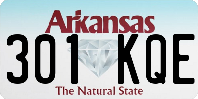 AR license plate 301KQE