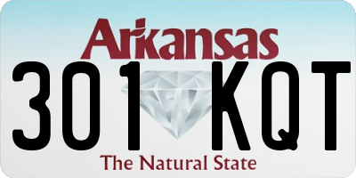 AR license plate 301KQT