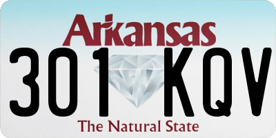 AR license plate 301KQV