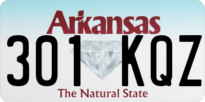 AR license plate 301KQZ