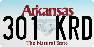 AR license plate 301KRD