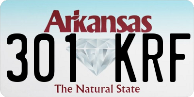 AR license plate 301KRF