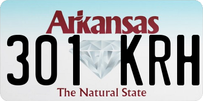 AR license plate 301KRH