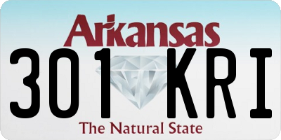 AR license plate 301KRI