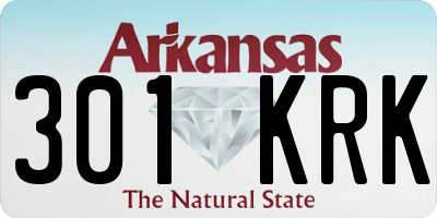 AR license plate 301KRK