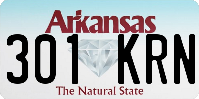 AR license plate 301KRN