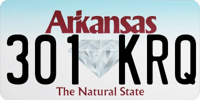 AR license plate 301KRQ