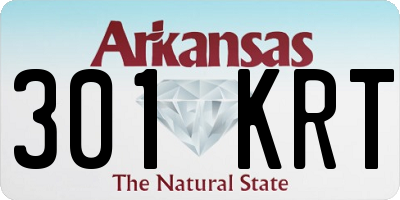 AR license plate 301KRT