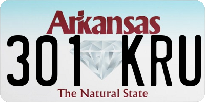 AR license plate 301KRU