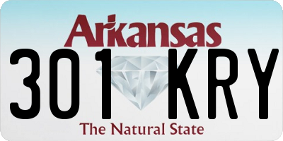 AR license plate 301KRY