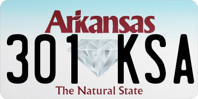 AR license plate 301KSA