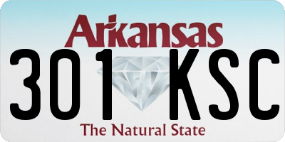 AR license plate 301KSC