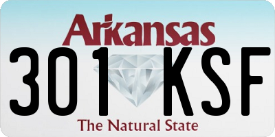 AR license plate 301KSF