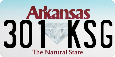 AR license plate 301KSG
