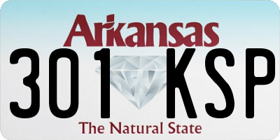 AR license plate 301KSP