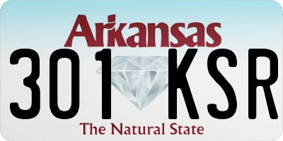AR license plate 301KSR