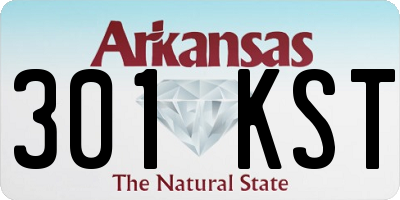 AR license plate 301KST