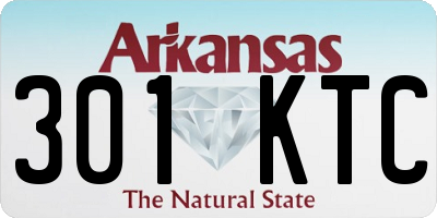 AR license plate 301KTC