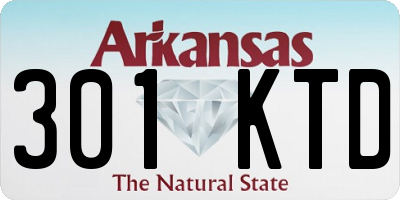 AR license plate 301KTD