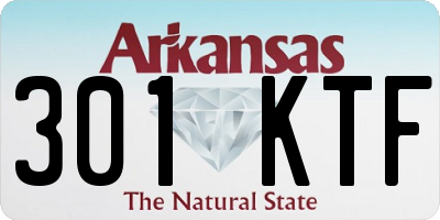 AR license plate 301KTF