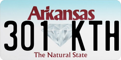 AR license plate 301KTH