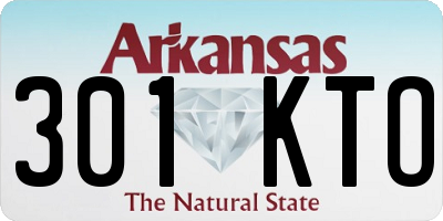 AR license plate 301KTO