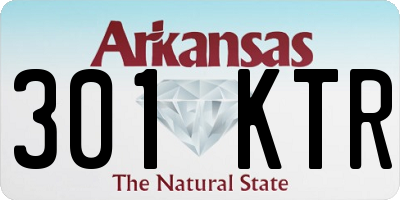 AR license plate 301KTR