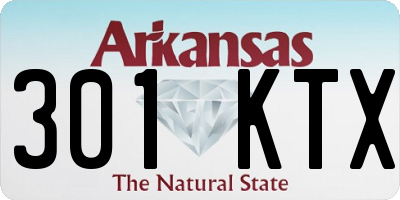 AR license plate 301KTX
