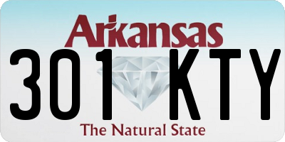AR license plate 301KTY
