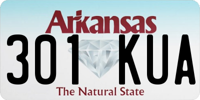 AR license plate 301KUA