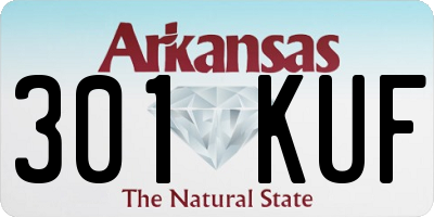 AR license plate 301KUF