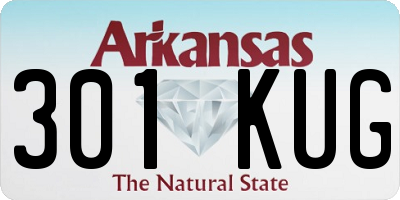 AR license plate 301KUG