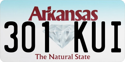AR license plate 301KUI