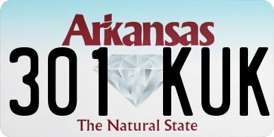 AR license plate 301KUK