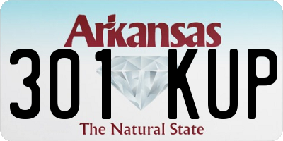 AR license plate 301KUP
