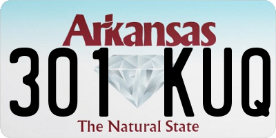 AR license plate 301KUQ