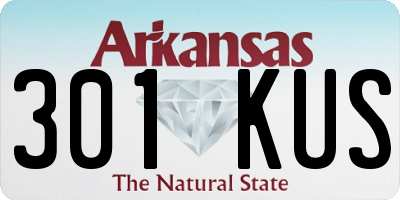 AR license plate 301KUS