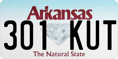 AR license plate 301KUT