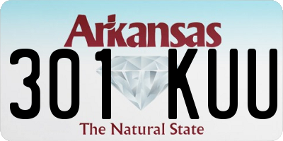 AR license plate 301KUU